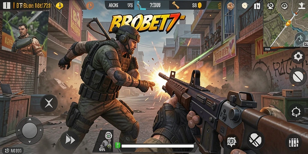 Gameplay mendebarkan BROBET77 yang penuh aksi di TPS.
