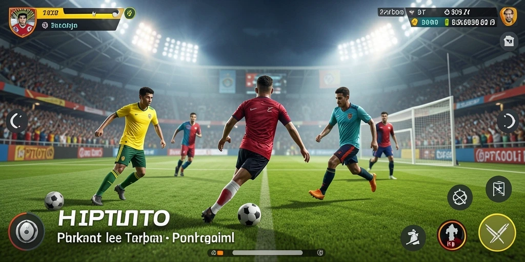 Tampilan gameplay HPTOTO menampilkan aksi olahraga yang mendebarkan.