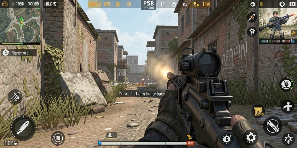 Tangkapan layar menunjukkan aksi intens dalam gameplay JPS88.
