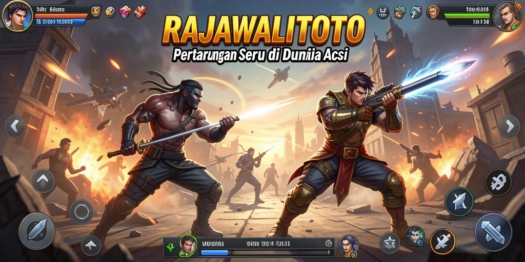 Tampilan mendebarkan dalam aksi game RAJAWALITOTO.