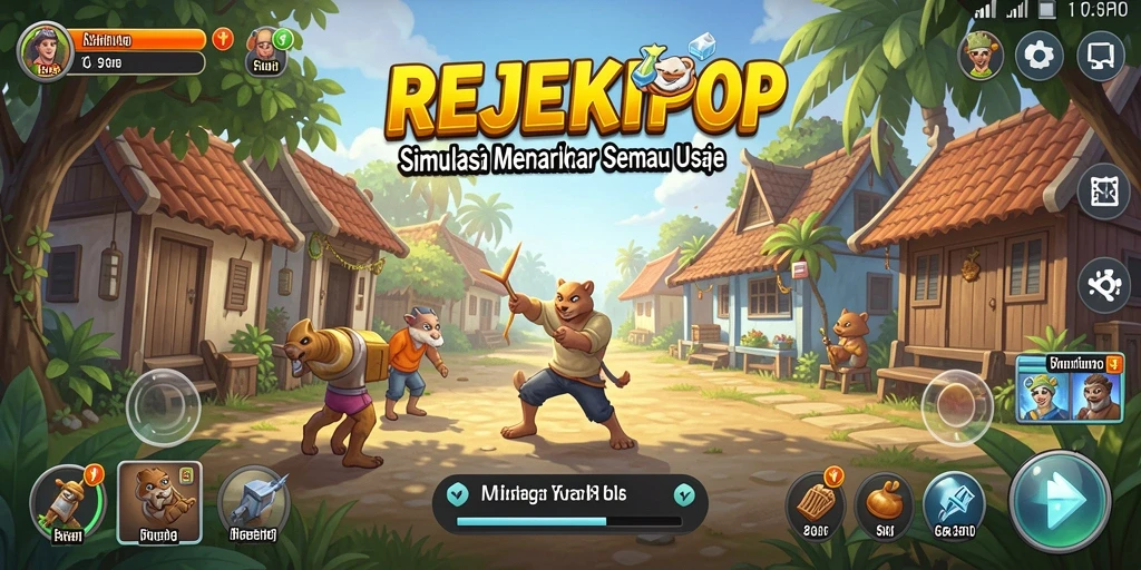 Tampilan gameplay interaktif yang menarik di REJEKIPOP.