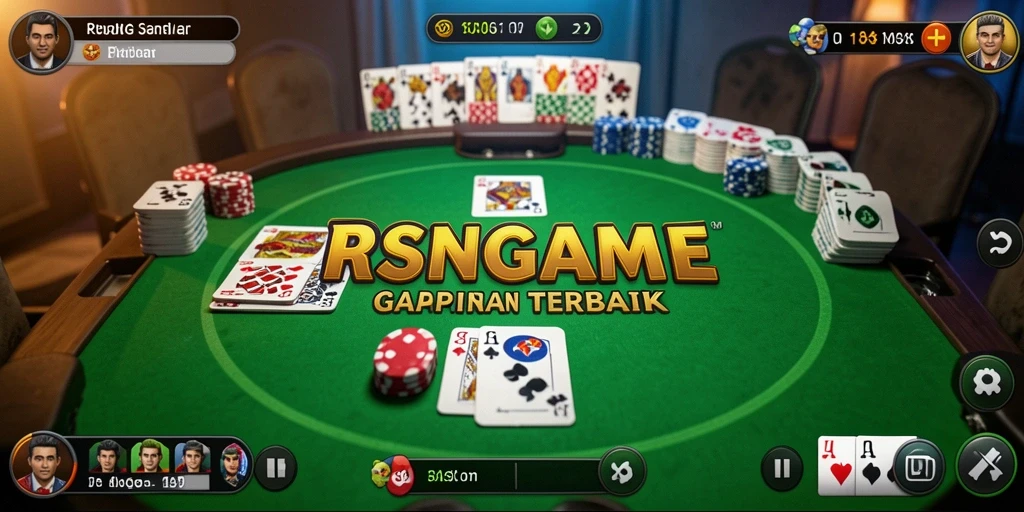 Gameplay gaple yang seru dan interaktif dalam RSNGAME.