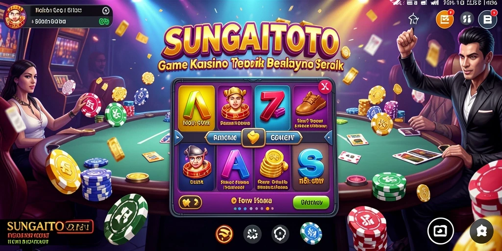 Tangkapan layar SUNGAITOTO menampilkan gameplay kasino yang seru.