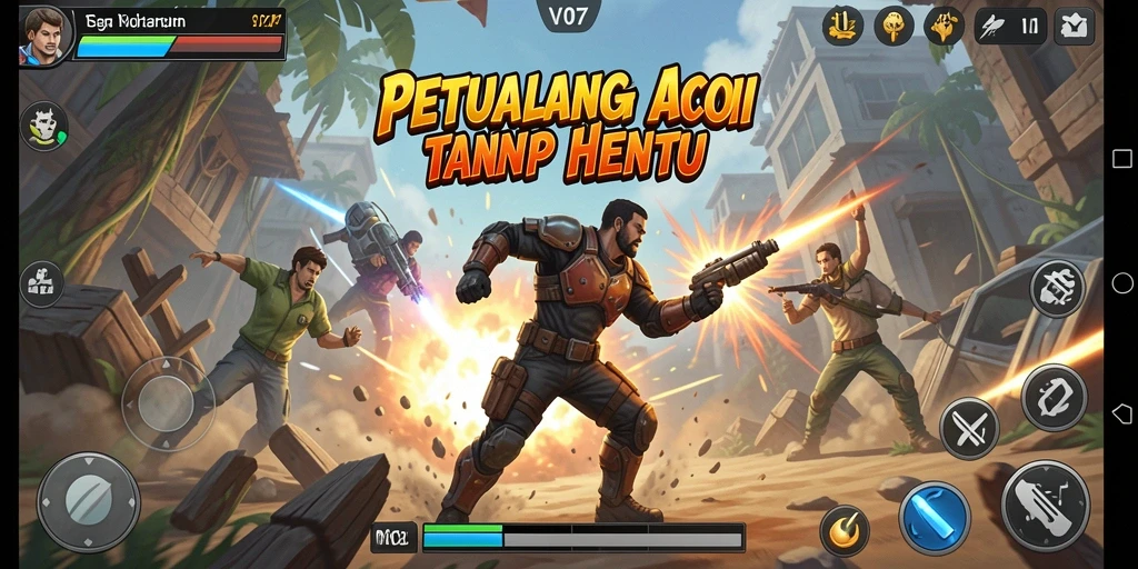 Gambaran gameplay seru dari V07 yang menampilkan aksi mendebarkan.