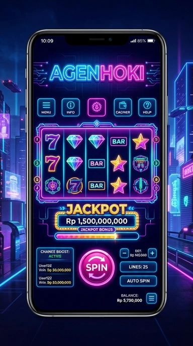 Tampilan homepage agenhoki dengan berbagai aplikasi pilihan.